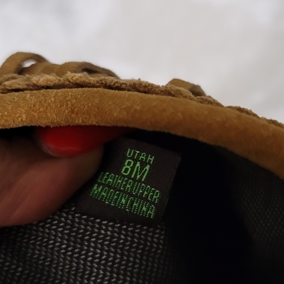 Sam Edelman Utah Suede Tan Brown Fringe Bohemian Booties - Picture 8 of 8